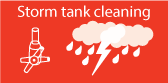 Storm tank cleaning