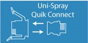 Uni-spray quik fit couplers