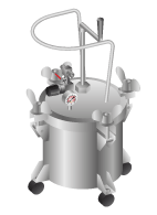 Pressure pot for spray delivery system