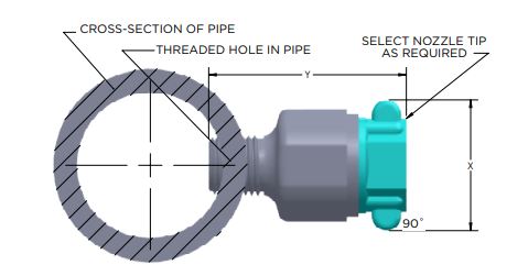 Mark 4 Mark4 Nozzle Base for Quik-Change nozzles