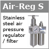 Aire regulator stainless Hygienic air regulator system