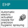 EHP Electrically actuated hygienic spray nozzle