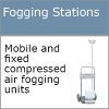 Air powered fogging stations Air powered fogging stations