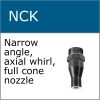 NCK narrow angle full cone nozzle
