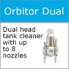 Dual head tank cleaner