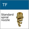 Spiral nozzles for injection systems