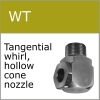 Tangential whirl hollow cone nozzle