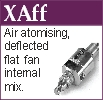 flat fan air atomising nozzle